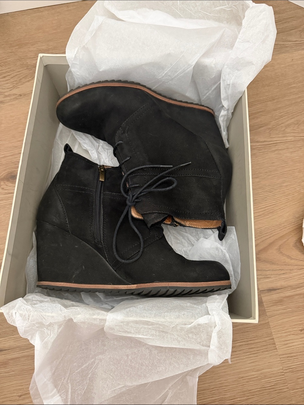 Biala black suede bootie